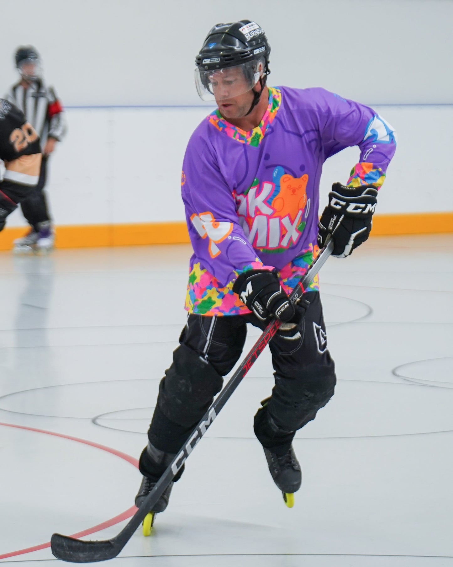 Pik N Mix Inline Hockey Jersey Rear Action Shot