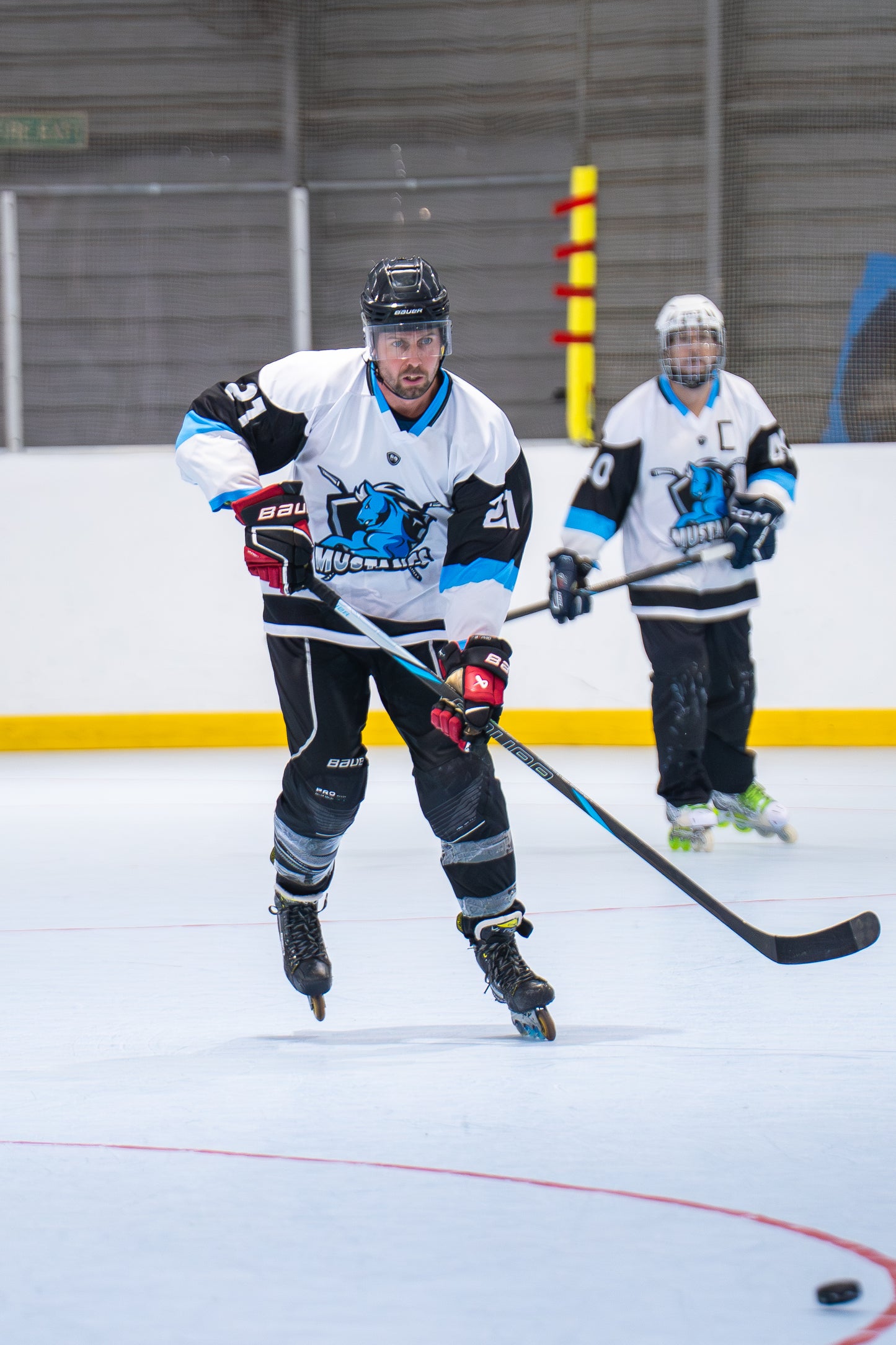Mount Maunganui Mustangs Inline Hockey Jersey Action Shot