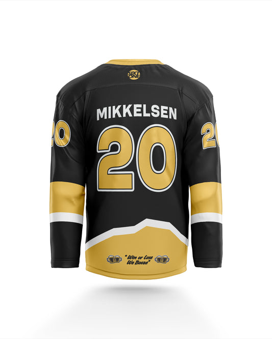 Here For A Beer Inline Hockey Jersey Rear Back
