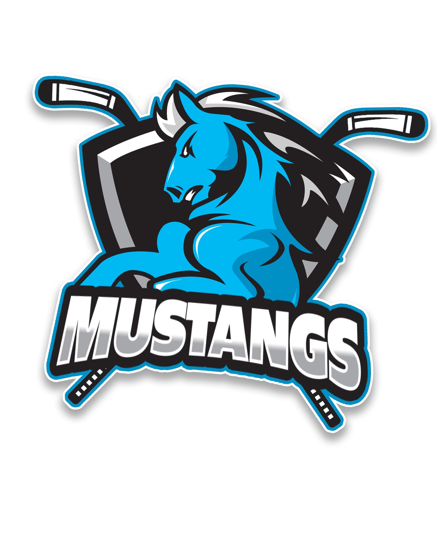 MUSTANGS HELMET STICKER