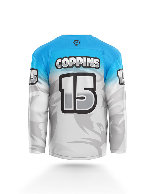 Mount Maunganui Mustangs Inline Hockey Jersey Original White Rear Back