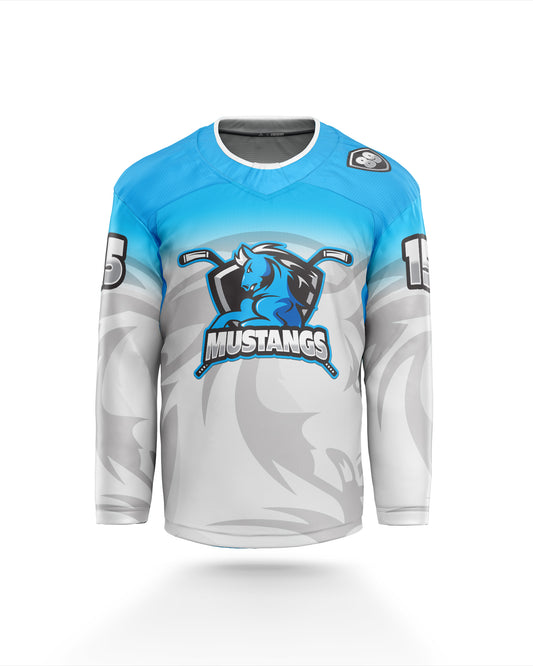 Mount Maunganui Mustangs Inline Hockey Jersey Original White Front