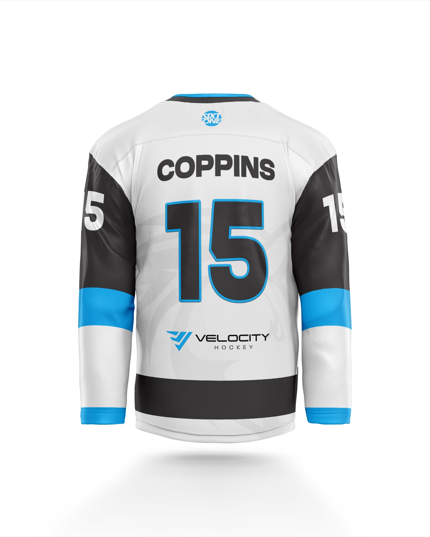 Mount Maunganui Mustangs Inline Hockey Jersey White Rear Back