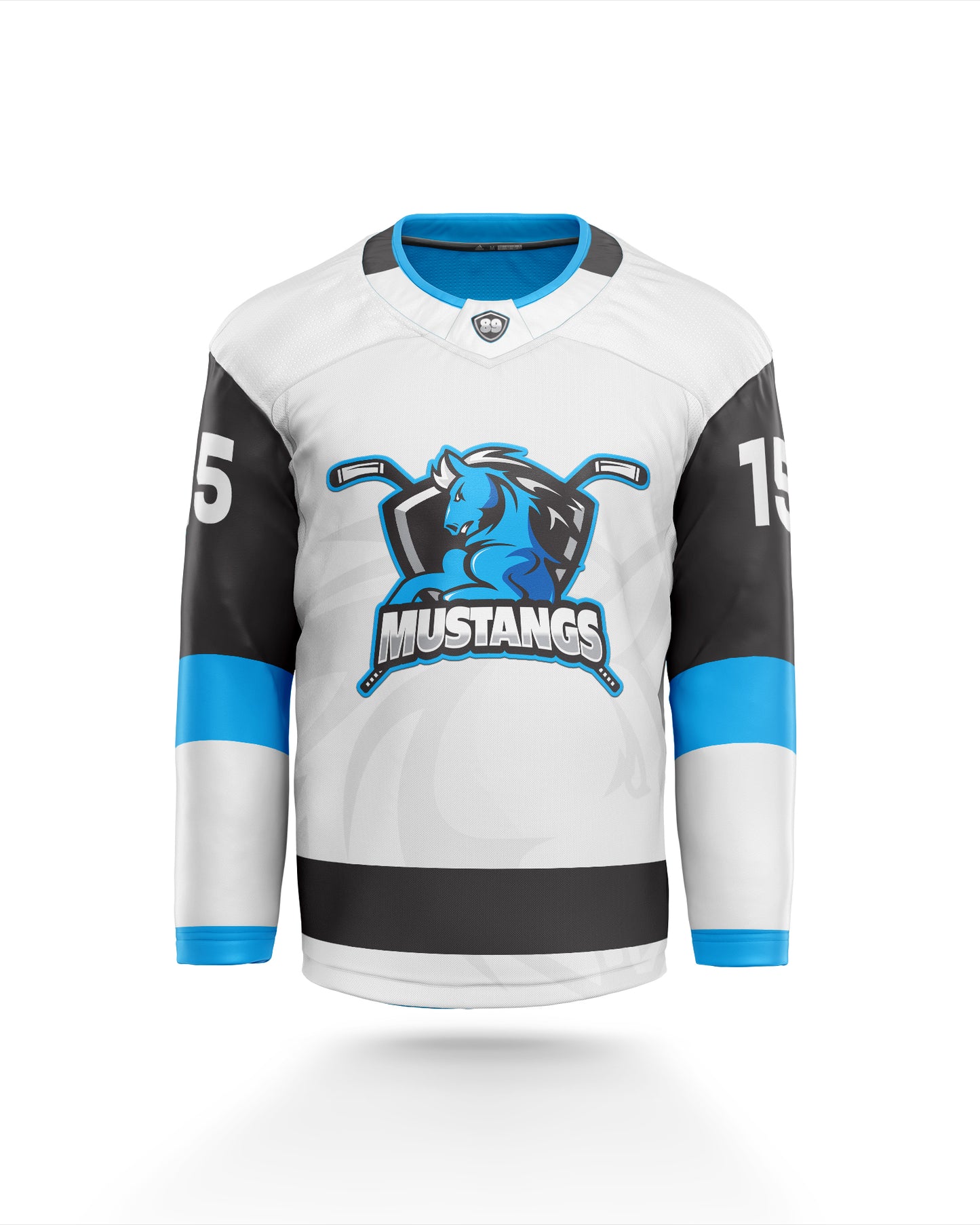 Mount Maunganui Mustangs Inline Hockey Jersey White Front
