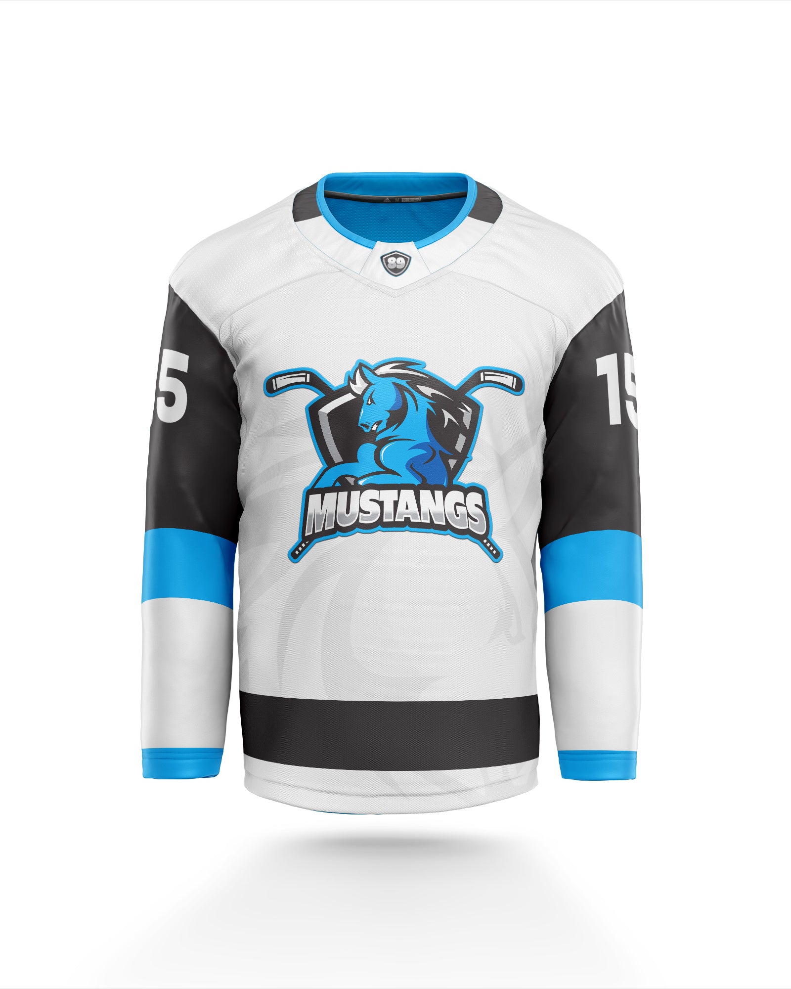 Mount Maunganui Mustangs Inline Hockey Jersey White Front